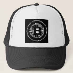Casquette Détail de Bitcoin dans B&W