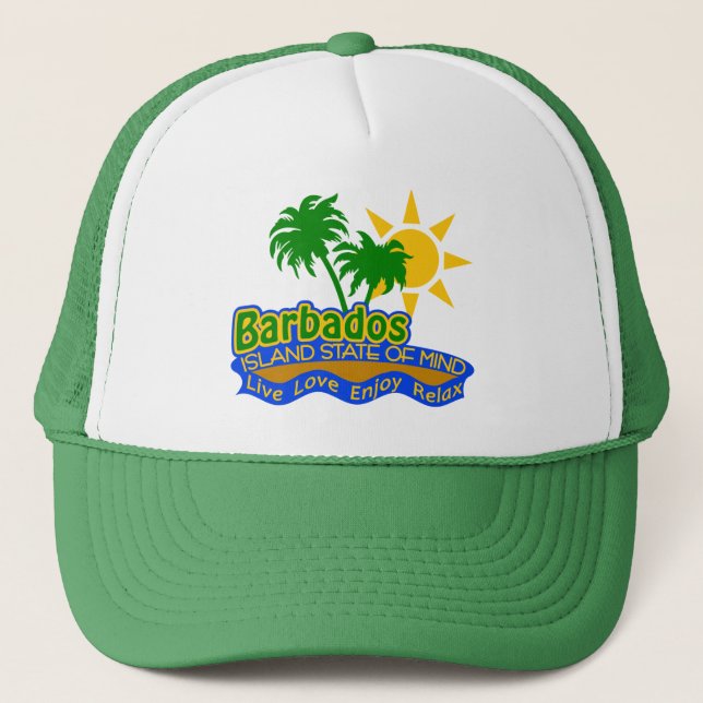 Casquette d'état d'esprit des Barbade - choisissez (Devant)