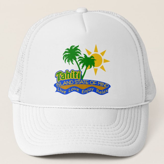 Casquette d'état d'esprit du Tahiti - choisissez (Devant)