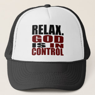 Casquette DÉTENDEZ-VOUS. DIEU EST EN CONTRÔLE Vêtements chré