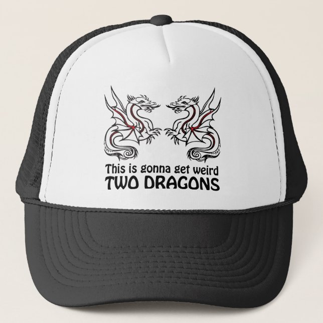 Casquette Deux dragons (Devant)