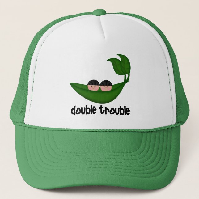 Casquette Deux garçons Double Trouble Peapod (Devant)