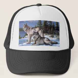 Casquette Deux loups de l'Arctique