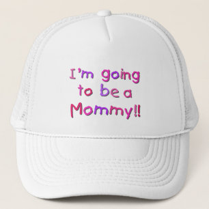 Casquette Devenir maman - rose et violet