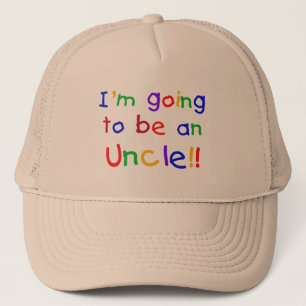 Casquette Devenir un oncle Couleurs primaires Texte