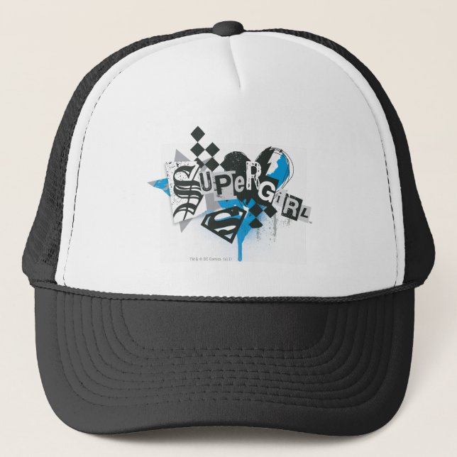 Casquette Déversements et éclaboussures de supergirl (Devant)