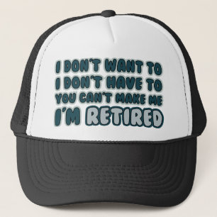Casquette Devis de retraite amusant