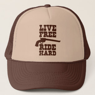 Casquette Devise DURE de rodéo de cowboy de TOUR GRATUIT