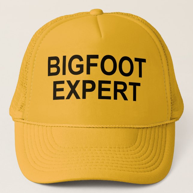 Casquette "d'expert en matière de Bigfoot" (Devant)