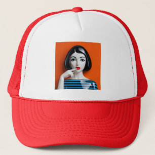 Casquette d'icône d'art pop