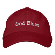 Casquette Dieu béni - Rouge