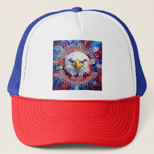 Casquette Dieu bénisse l'Amérique, ma maison douce maison, R