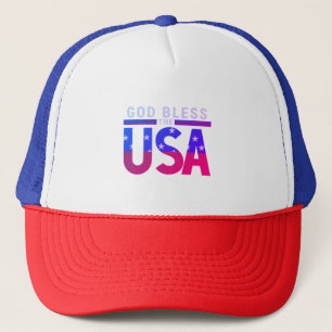 Casquette Dieu bénisse les USA Trucker Hat