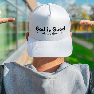 Casquette "Dieu est bon tout le temps" Christian Trucker Cha