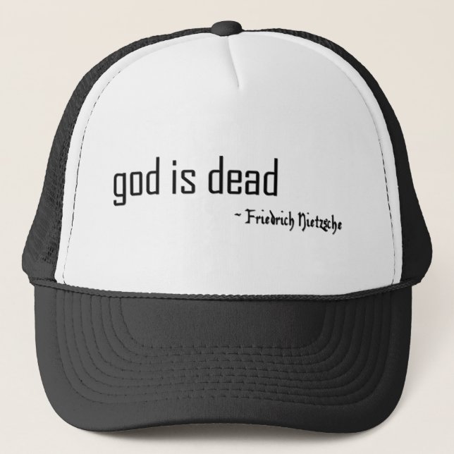 Casquette "Dieu est mort" (Devant)