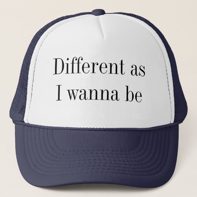 Casquette Différent Comme Je Veux Être Cité (Devant)