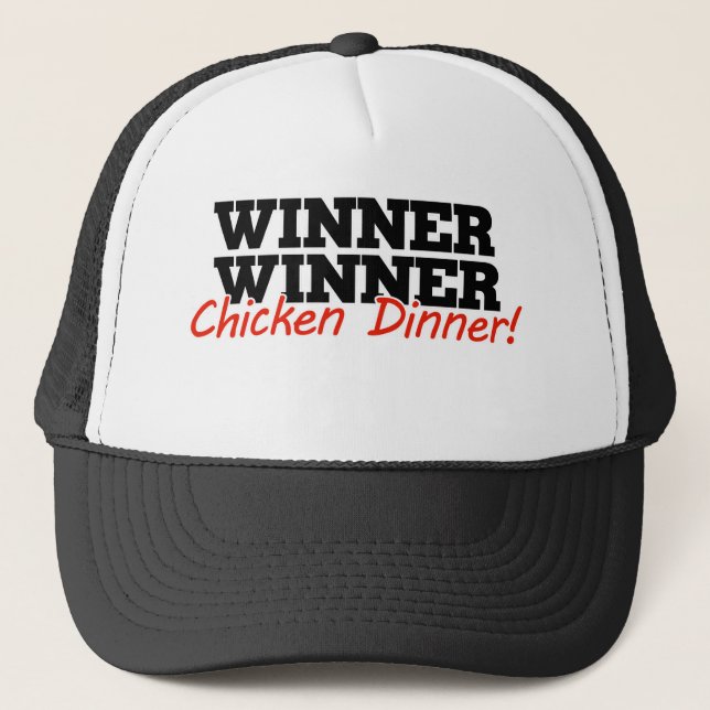 Casquette Dîner de poulet gagnant (Devant)