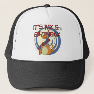 Casquette Dinosaur 5e Anniversaire Tshirts et cadeaux