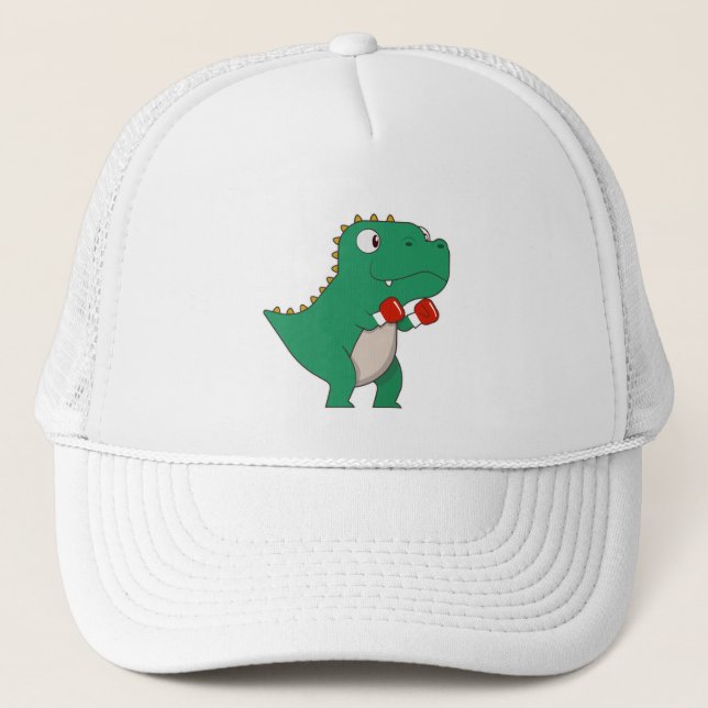 Casquette Dinosaure à la boxe avec gants de boxe (Devant)