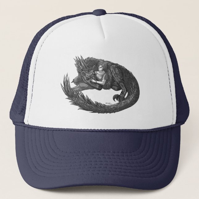 Casquette Dinosaure endormi (Devant)