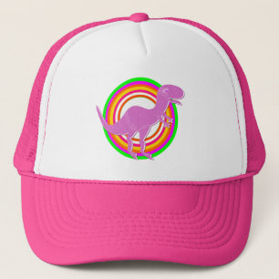 Casquette Dinosaure rose T-Rex