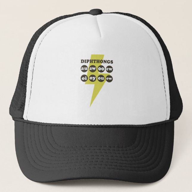 Casquette Dipthongs Apprendre l'anglais avec des phoniques (Devant)