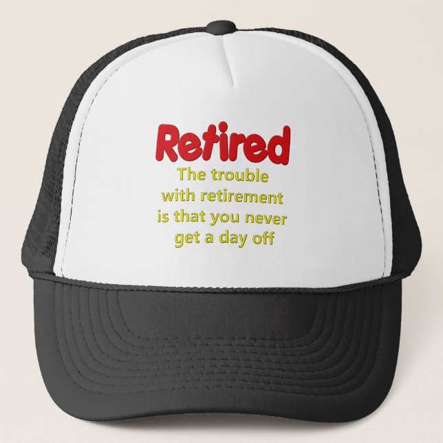 Casquette Dire drôle de retraite (Devant)