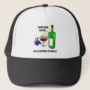 Casquette Dire drôle d'humour de vin