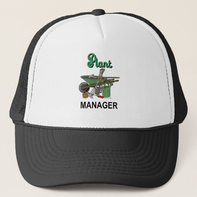 Casquette Directeur d'installation pour le jardinier (Devant)