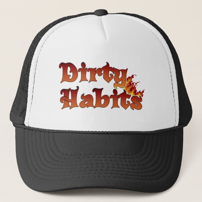 Casquette DirtyHabits Flamme Trucker Chapeau (Devant)