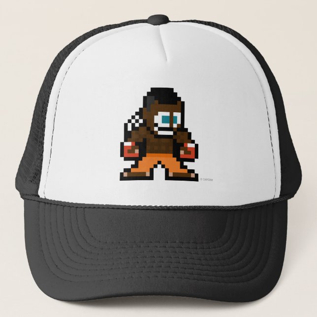 Casquette disc-jockey à 8 bits (Devant)