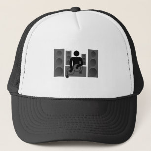 Casquette Disc-jockey avec le Tourne-disque et les