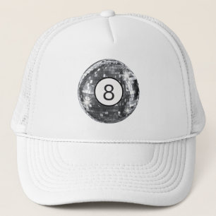 Casquette Disco Tendance Motif Ball, 8 Ball Art, Vibes Retro