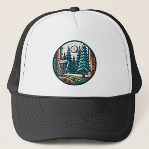 Casquette Disk Golf in the Woods Retro Vibe Art