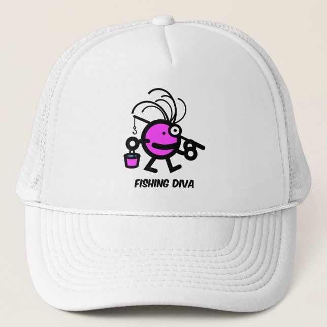 Casquette diva de pêche (Devant)