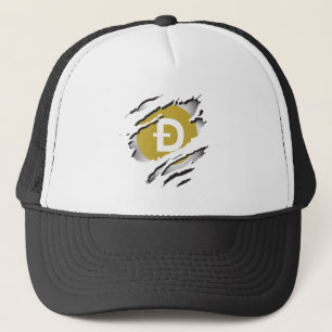 Casquette Dogecoin Torn Logo Reveillez Image - Chapeau de ca