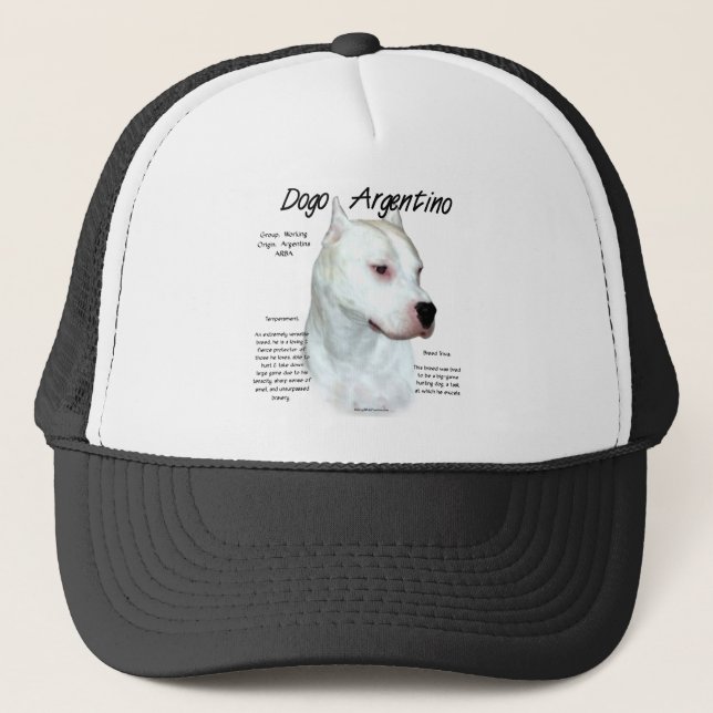 Casquette Dogo Argentino Histoire Design (Devant)