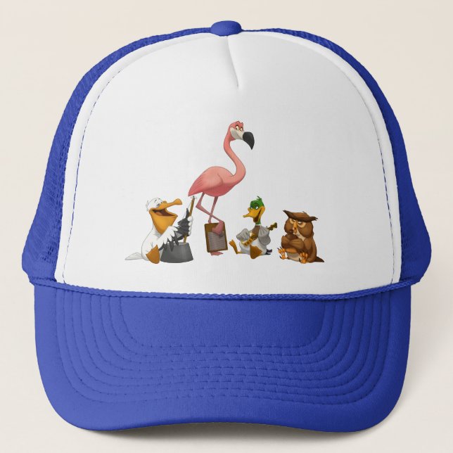 Casquette d'oiseaux d'O de bande de cruche (Devant)