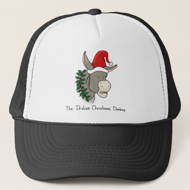 Casquette Dominick l'âne italien de Noël (Devant)