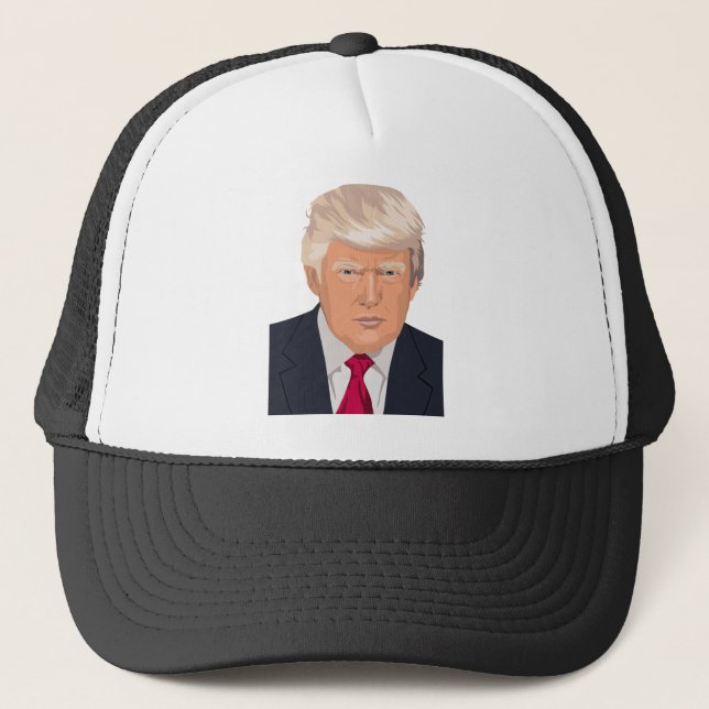 Casquette Donald Trump font face (Devant)