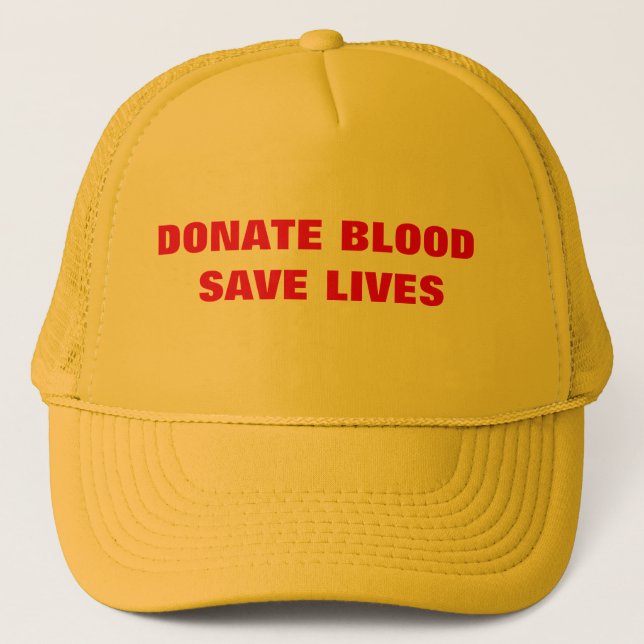 Casquette Donate Blood & Save Lives (Devant)