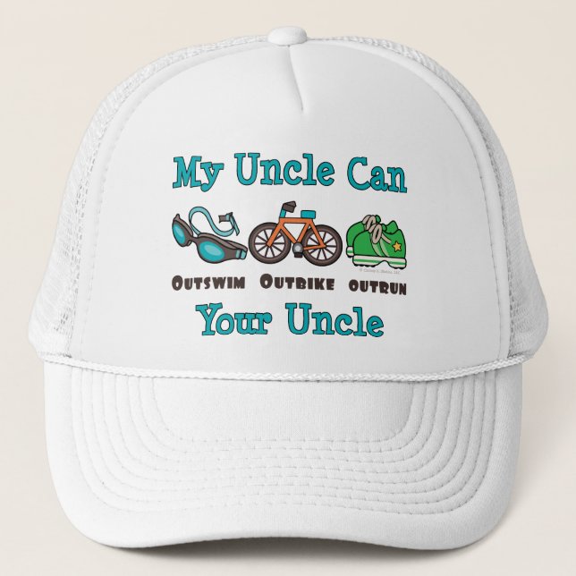 Casquette d'oncle Outswim Outbike Outrun Triathlon (Devant)