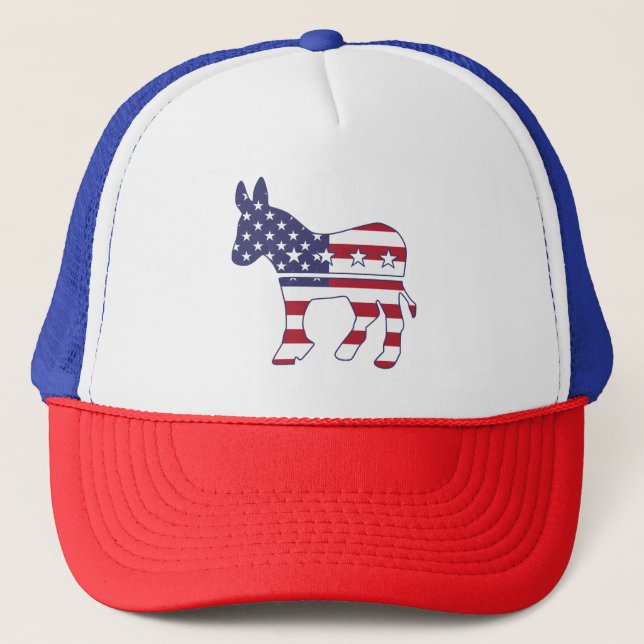 Casquette Donkey US Flag démocrate (Devant)