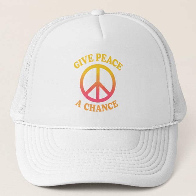 Casquette 'Donnez une chance à la paix' (Devant)