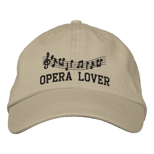 Casquette d'opéra brodé (Devant)