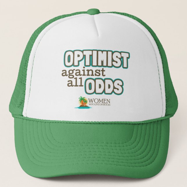 Casquette d'optimiste d'île (vert) (Devant)