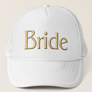 Casquette d'or de jeune mariée
