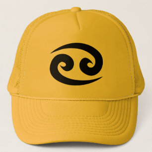 Casquette d'or jaune de zodiaque de Cancer