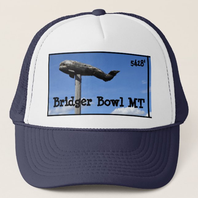 Casquette doux de camionneur de baleine de cuvette (Devant)