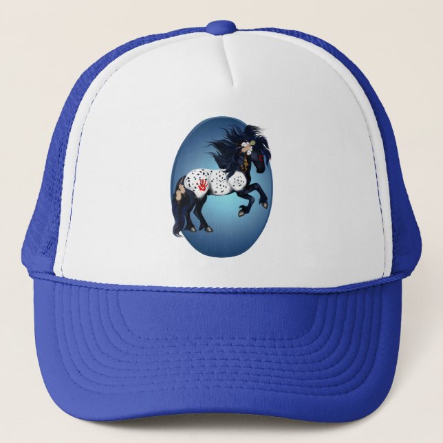 Casquette d'ovale de poney de guerre d'Appaloosa (Devant)